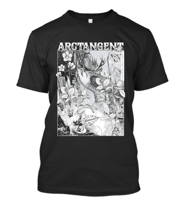 Arctangent Fernhill Farm Festival 2026 Bird Antlers Floral T-Shirt