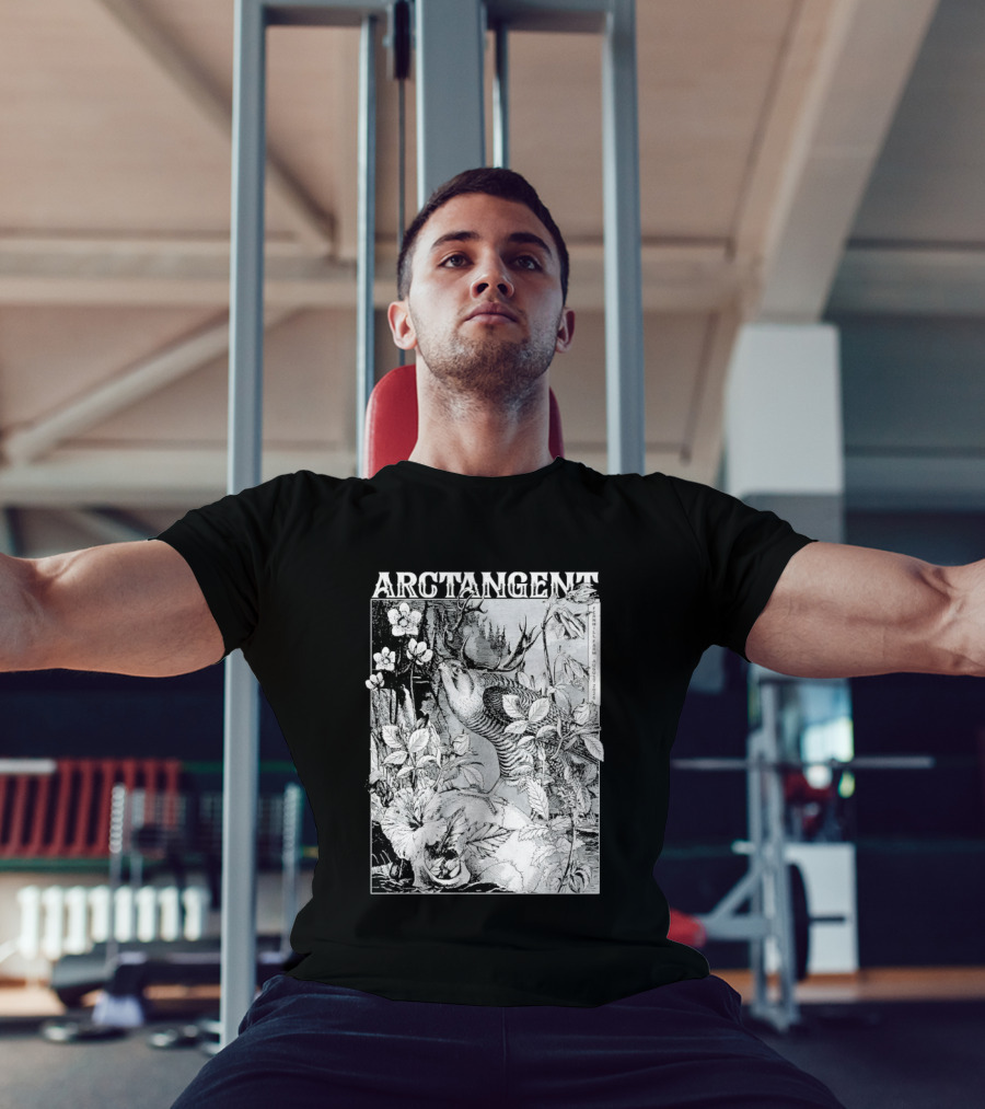 Arctangent Fernhill Farm Festival 2026 Bird Antlers Floral T-Shirt