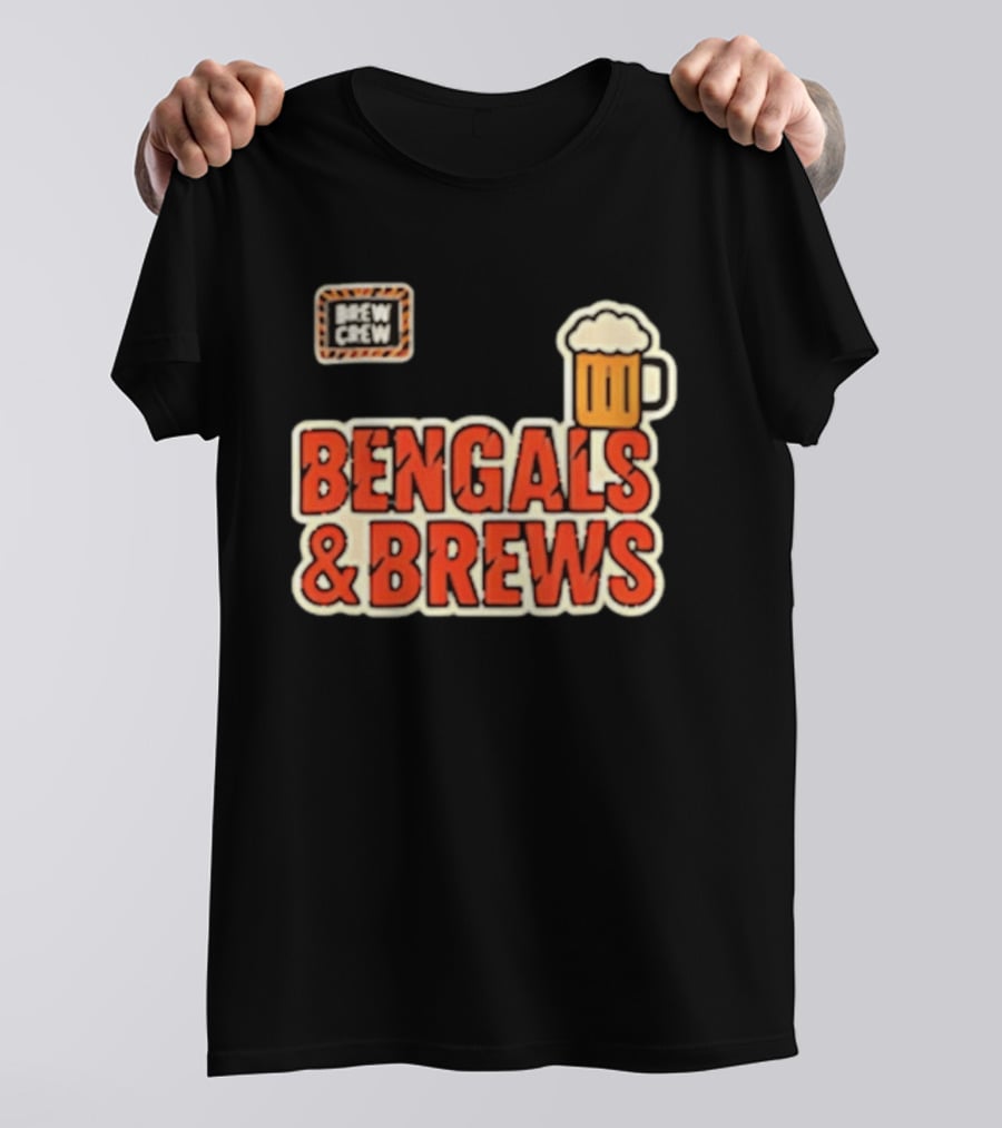 Bengals And Brews Brew Crew Beer T-Shirt