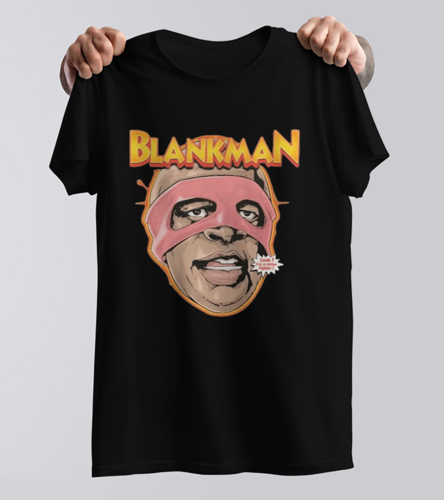Blankman Look I'm A Crime Fighter Mask T-Shirt