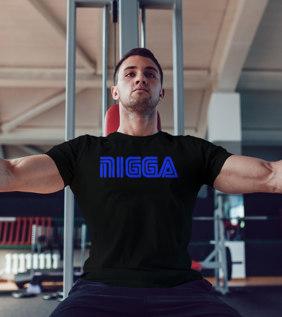 Blue NIGGA T-Shirt