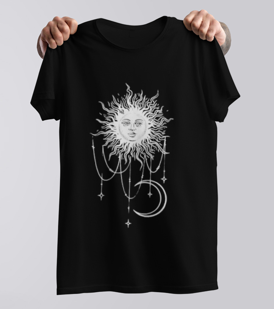 Boho Sun And Moon Celestial Astrology Mystical T-Shirt