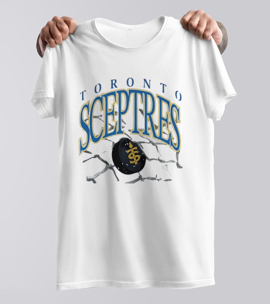 Toronto Sceptres Hockey Vintage Style With Hockey Puck And Chain T-Shirt