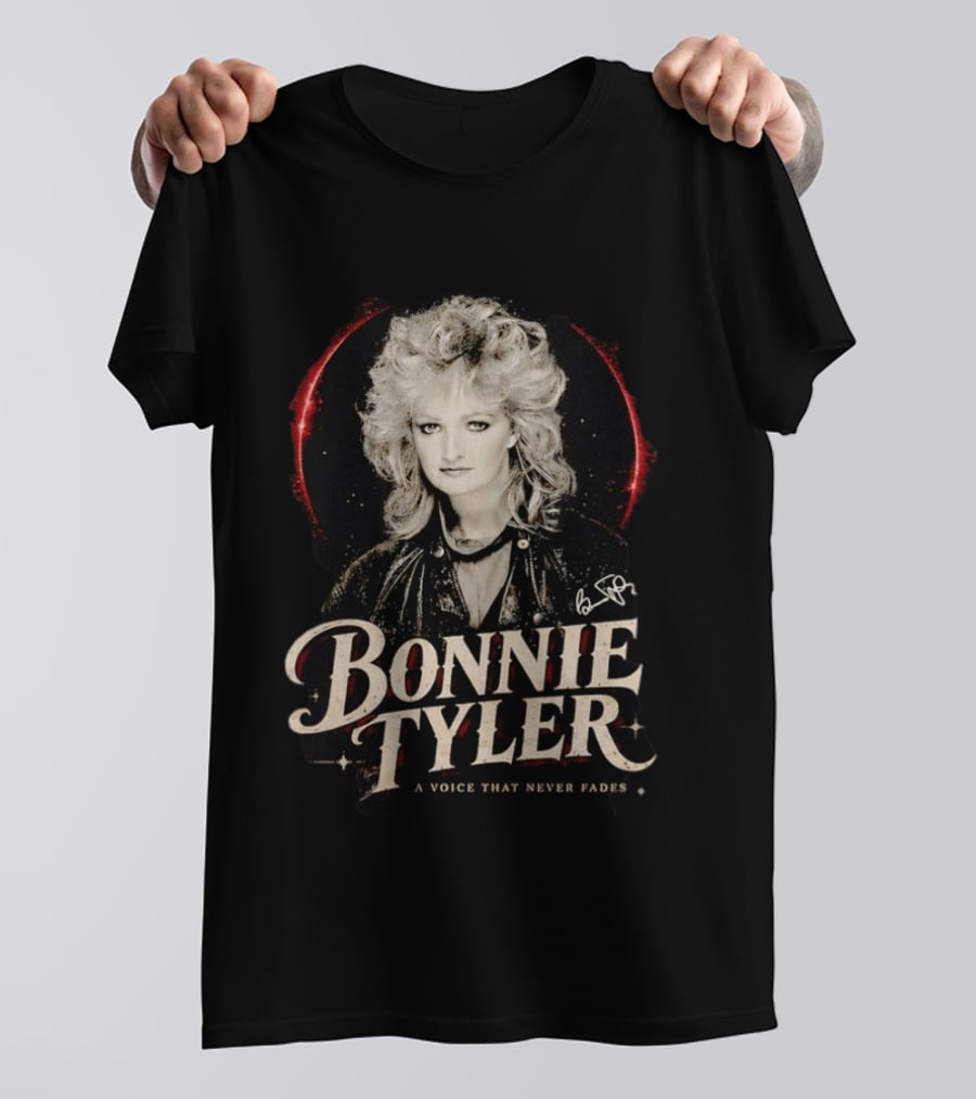 Bonnie Tyler A Voice That Never Fades Rockstar Legend T-Shirt
