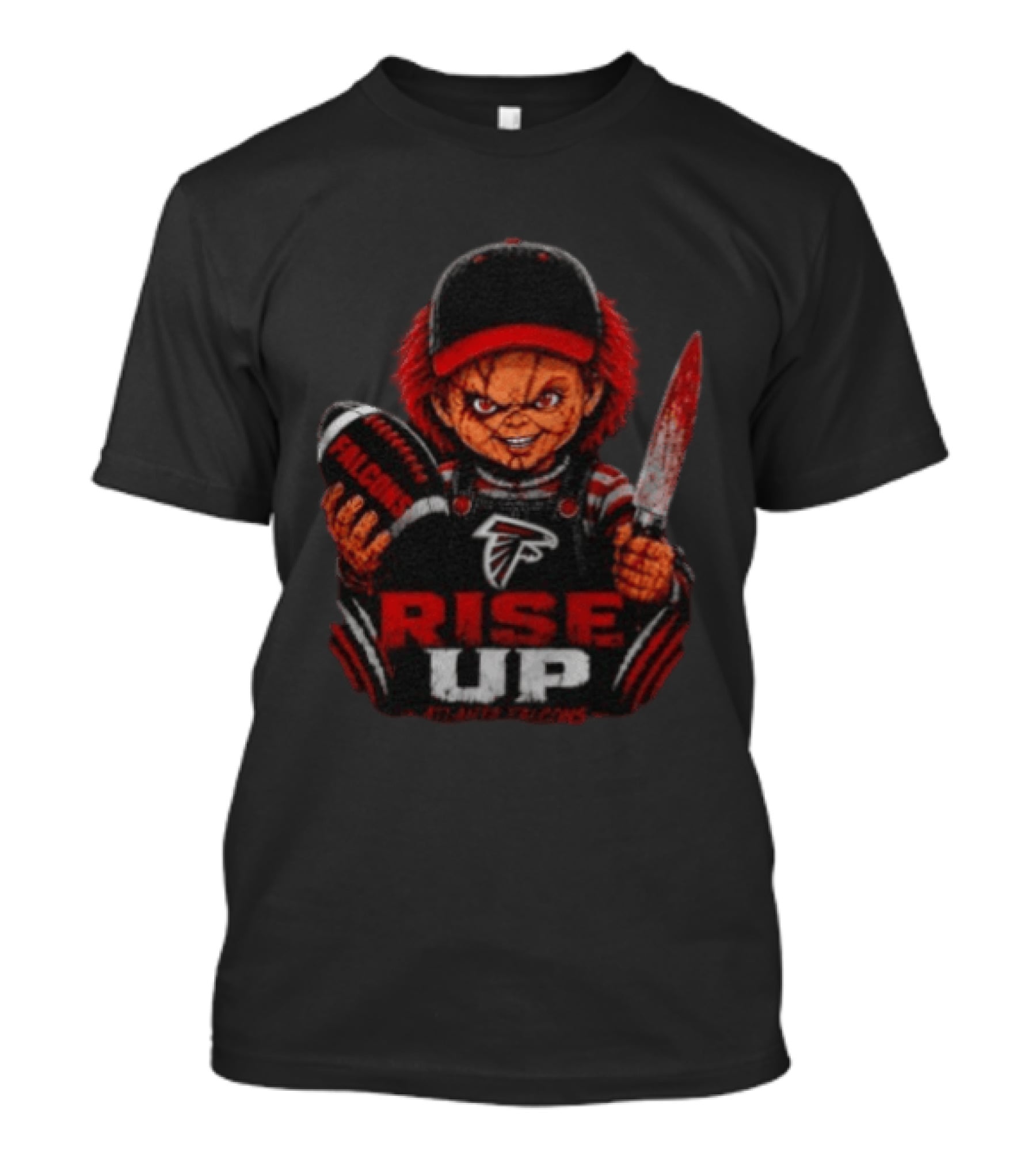 Atlanta Falcons Chucky Rise Up Horror Football T-Shirt