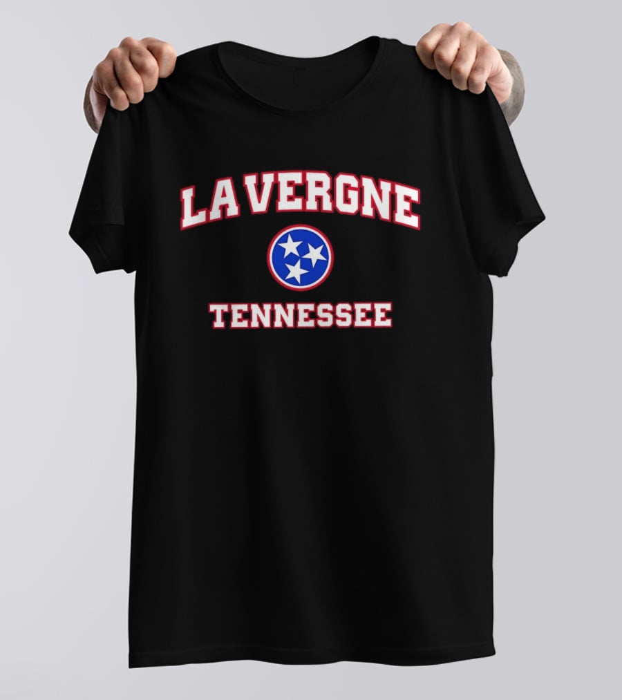 La Vergne Tennessee Tri Star Circle T-Shirt