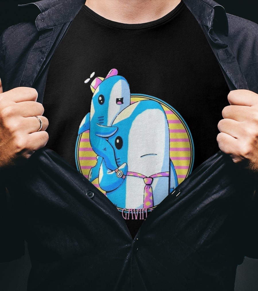 Dance Gavin Dance Shark Dad Cute Cartoon Marine Life Duo T-Shirt