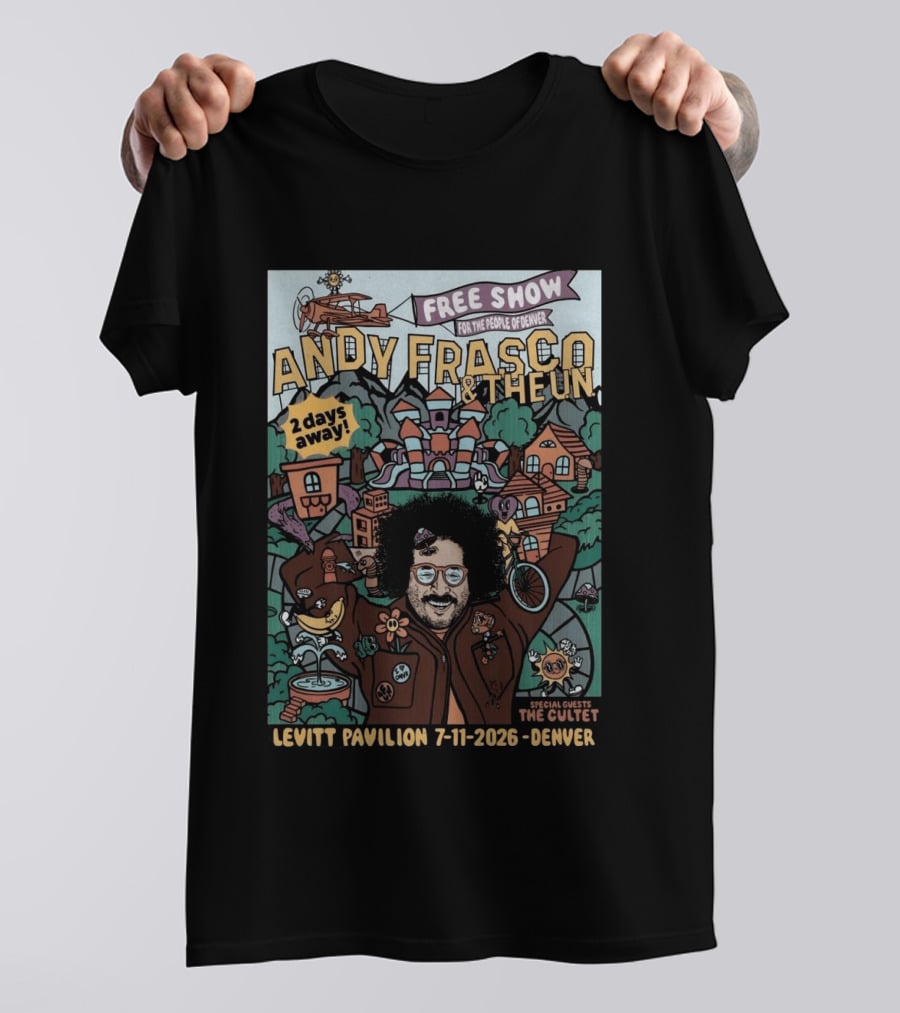 Andy Frasco & The U.N. Free Show Levitt Pavilion Denver 7 11 2026 Special Guests The Cutlet T-Shirt