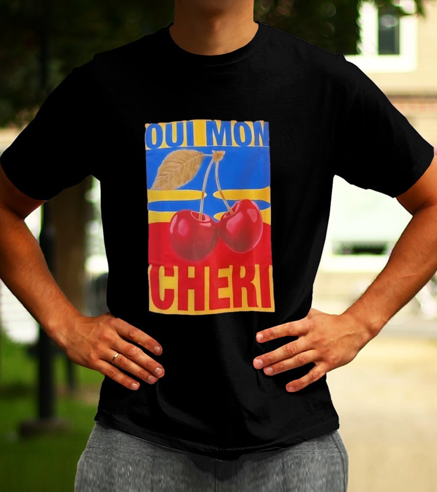 Oui Mon Cheri Cherry French Fruit T-Shirt
