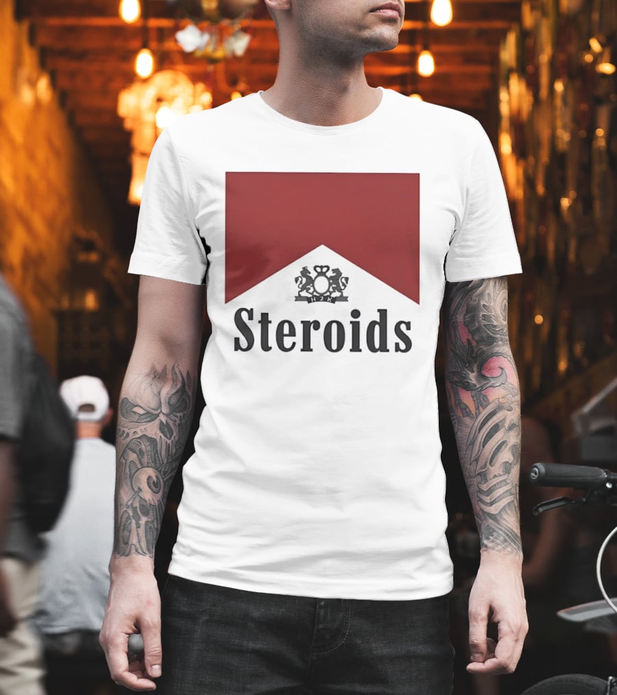 H2K Steroids Gym Fitness Lion Crest T-Shirt