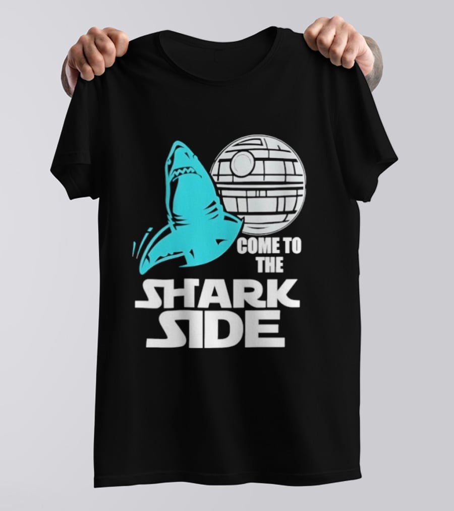 Come To The Shark Side With Death Star T-Shirt