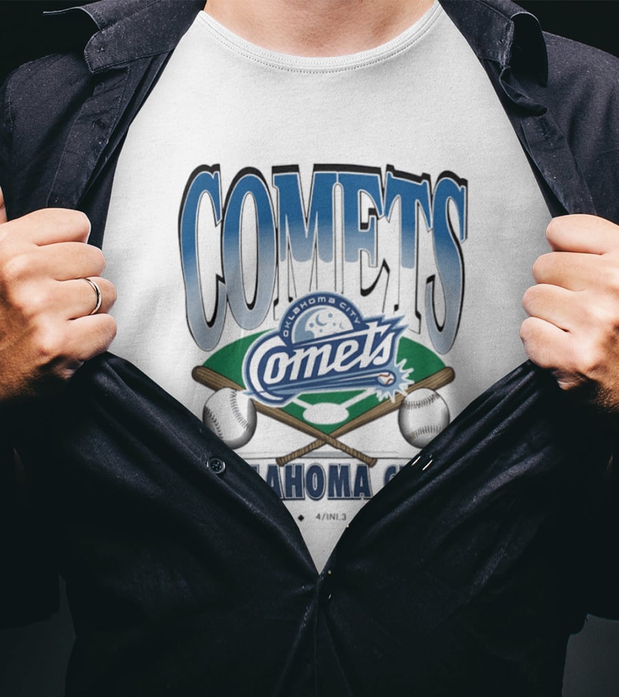 Oklahoma City Comets Baseball Team Sports Fan Gear T-Shirt