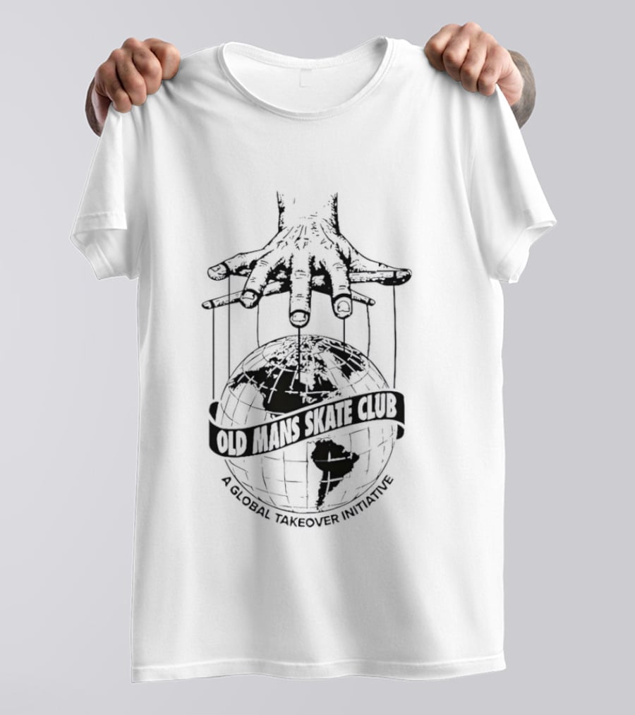 Old Mans Skate Club Global Takeover Puppet Globe T-Shirt