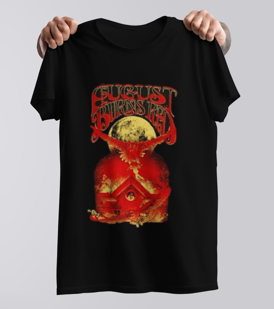 August Burns Red Owl Moon Metalcore Band Rustic Redhouse Scene T-Shirt