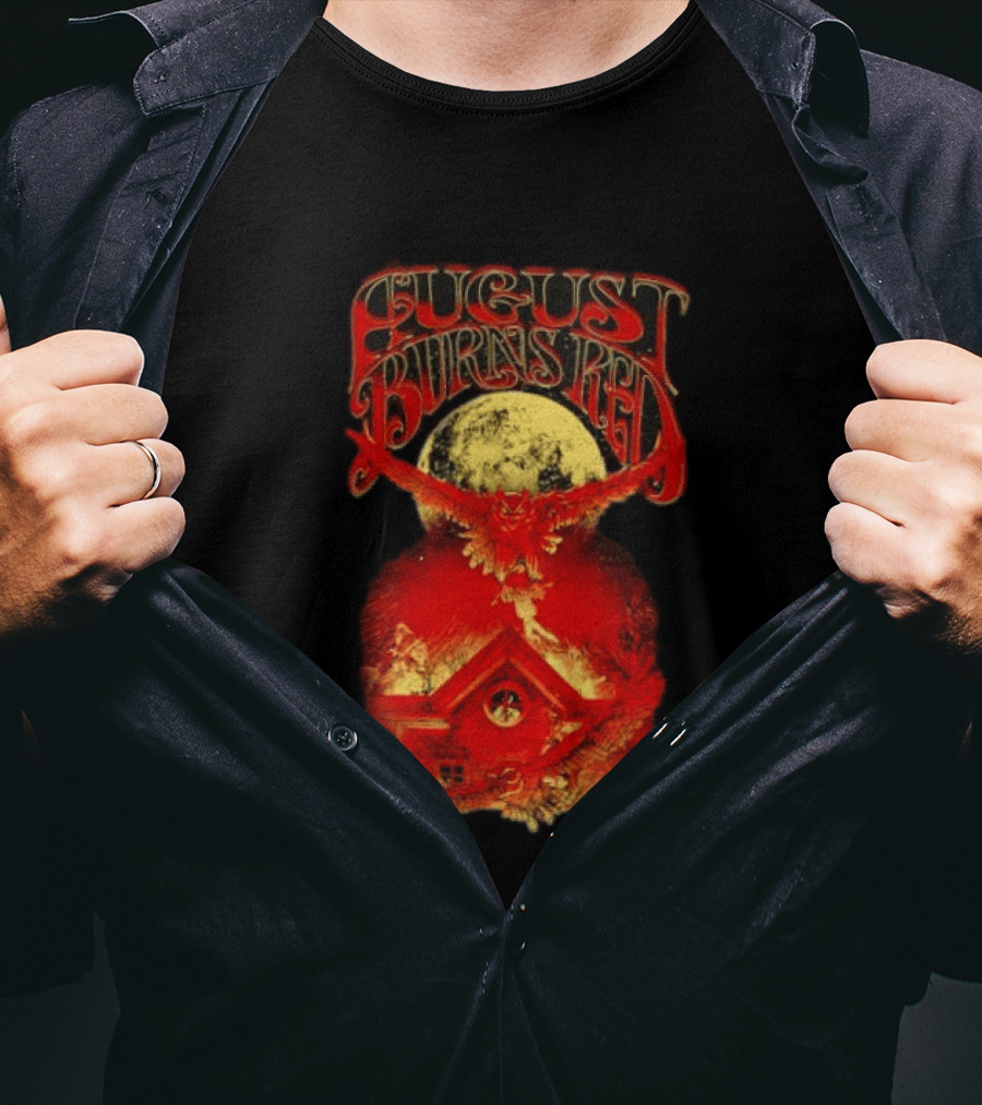 August Burns Red Owl Moon Metalcore Band Rustic Redhouse Scene T-Shirt