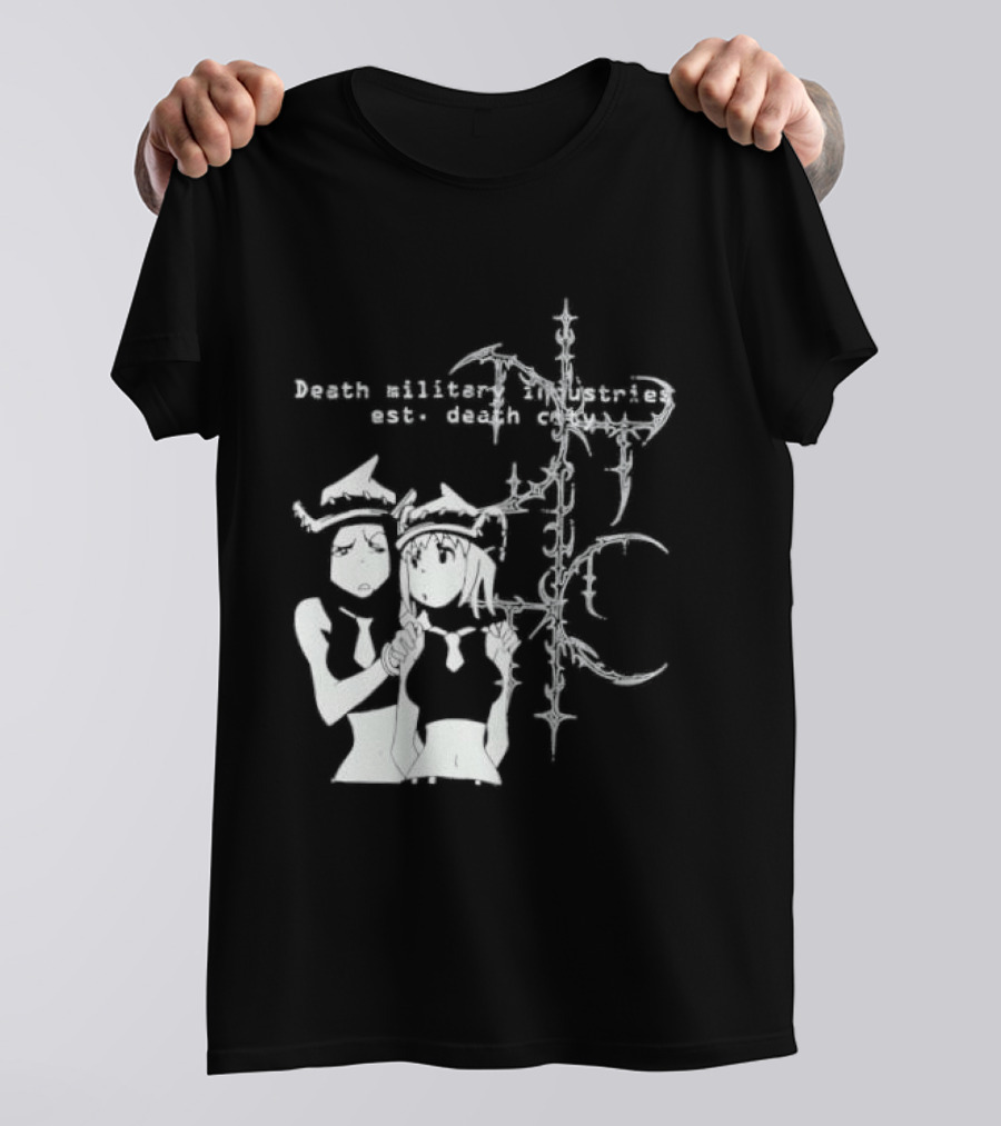 Death Military Industries Est Death City Anime Manga Cross T-Shirt