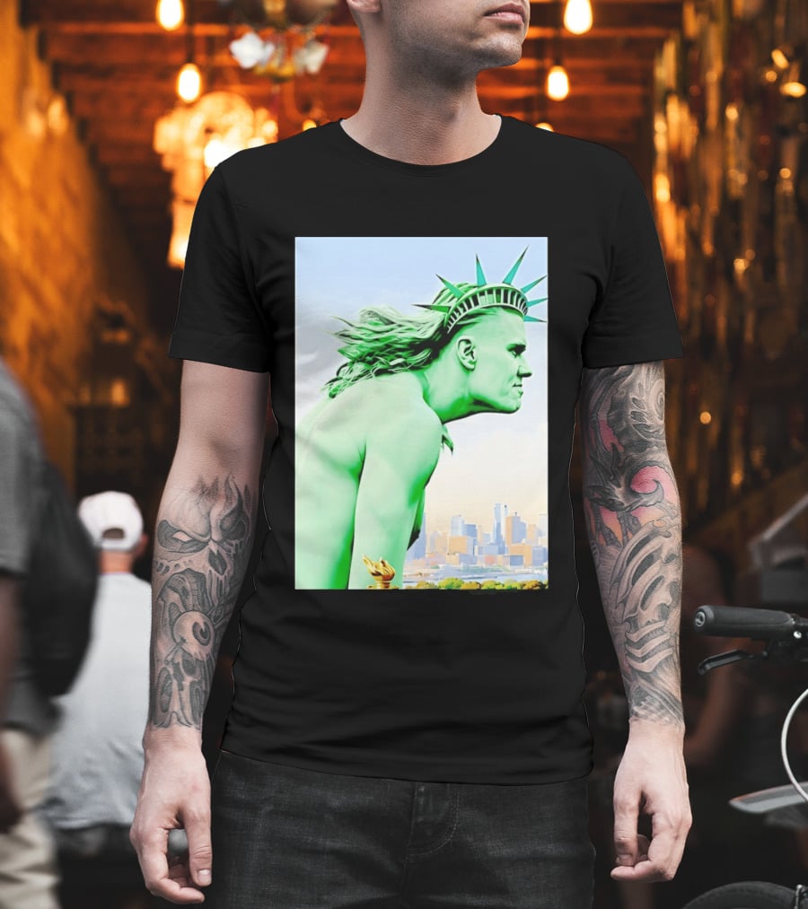 Erling Haaland Liberty Statue Meme T-Shirt