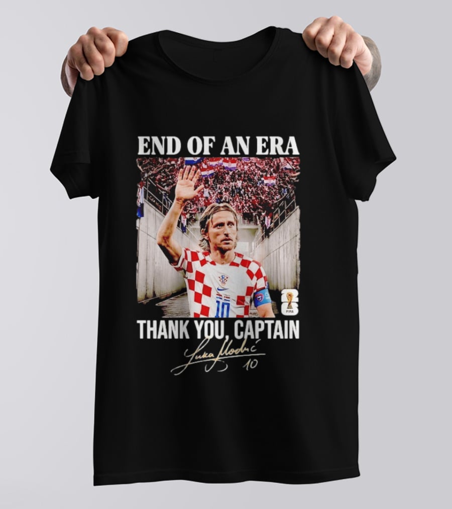 Croatia End Of An Era Thank You Captain Luka Modric 10 T-Shirt