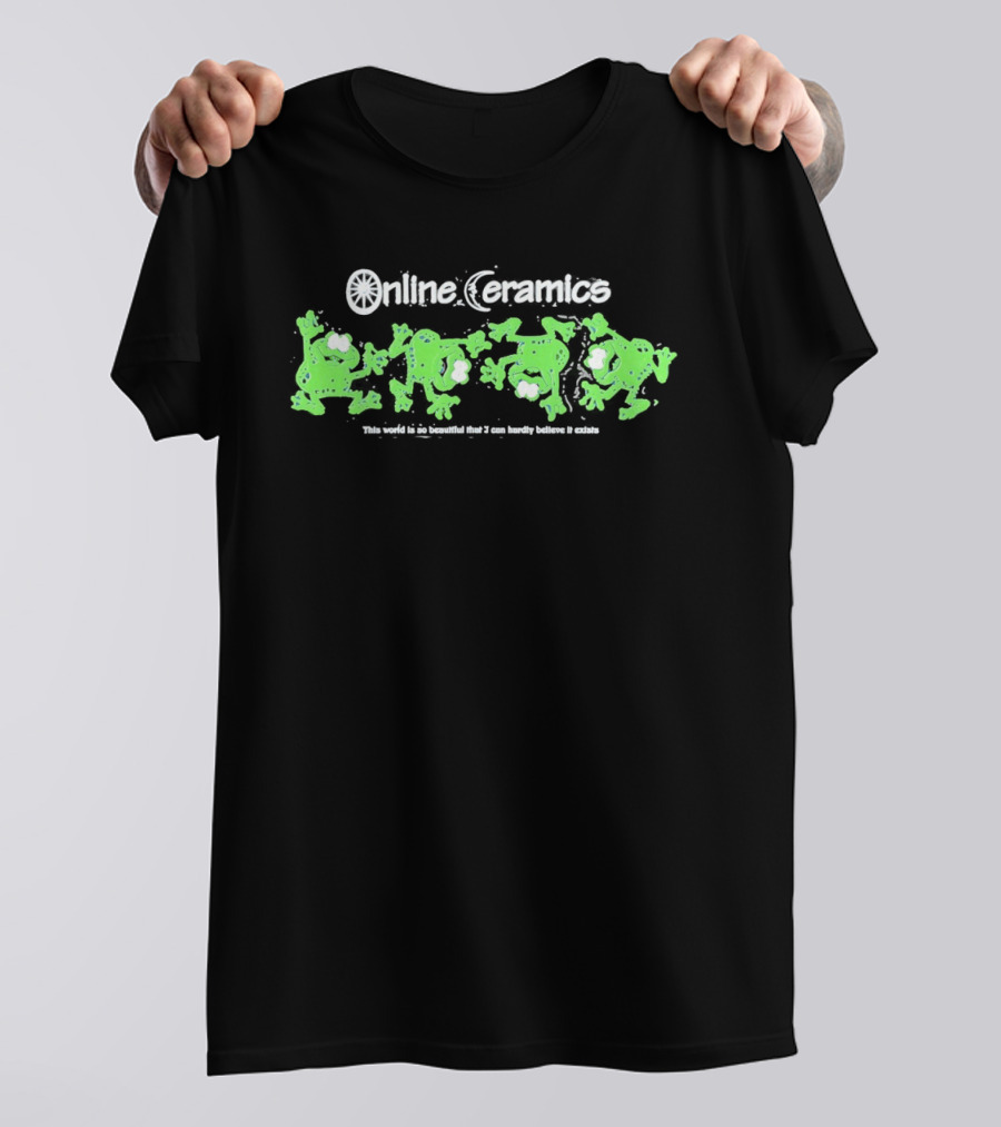 Online Ceramics Frogs This World Is So Beautiful Eco Friendly Clothing T-Shirt