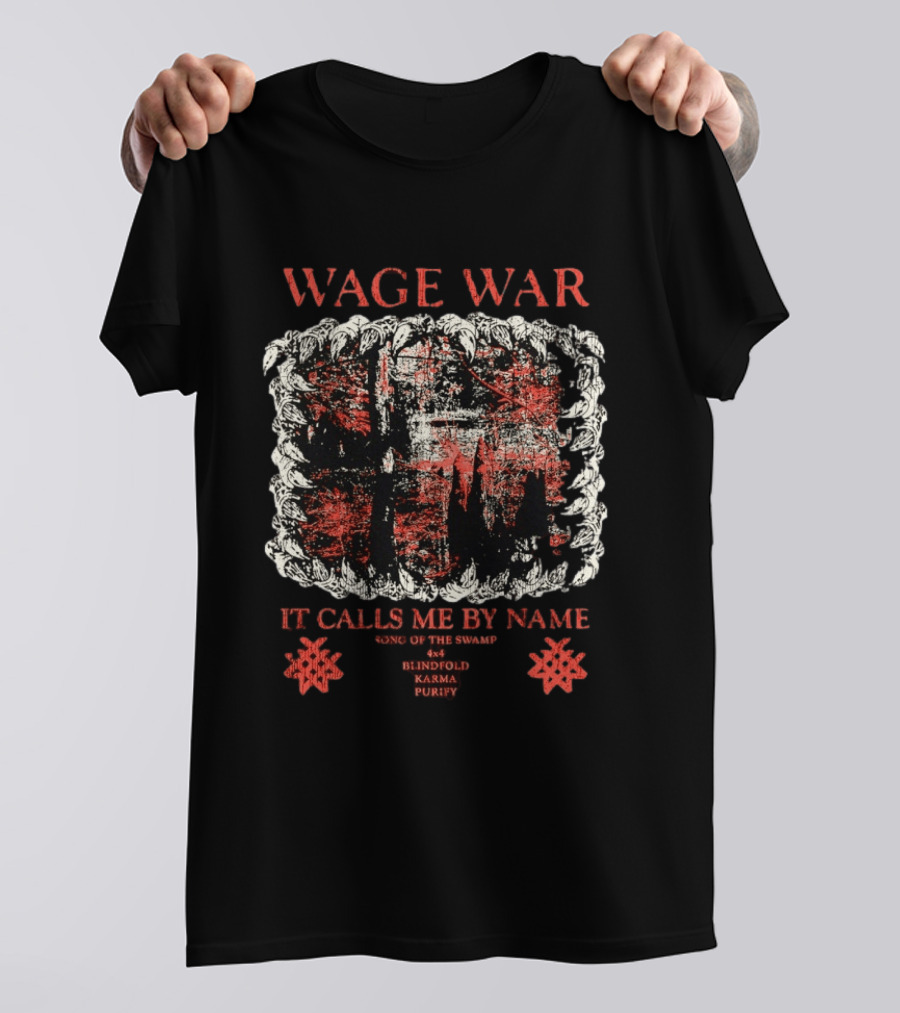 Wage War It Calls Me By Name Song Of The Swamp Blindfold Karma Purity T-Shirt