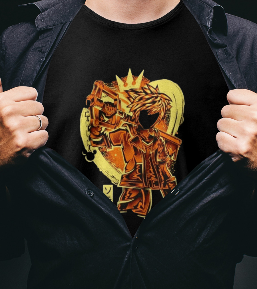 Sora Kingdom Hearts Keyblade Japanese T-Shirt