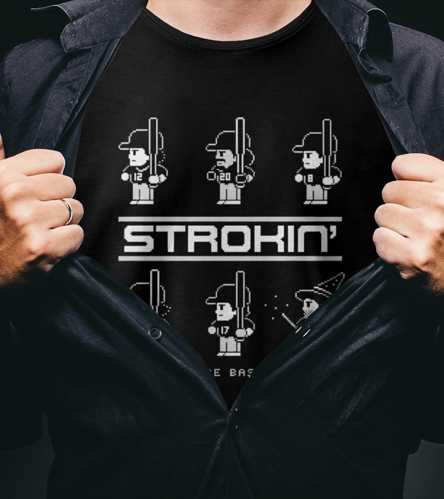 Strokin' Southside Baseball 8 Bit Player T-Shirt