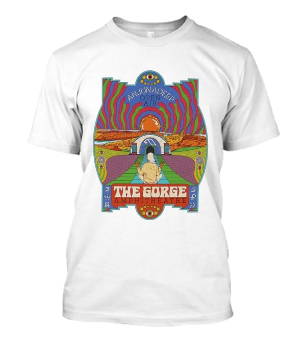 Anjunadeep Open Air The Gorge Amphitheatre Psychedelic Landscape T-Shirt