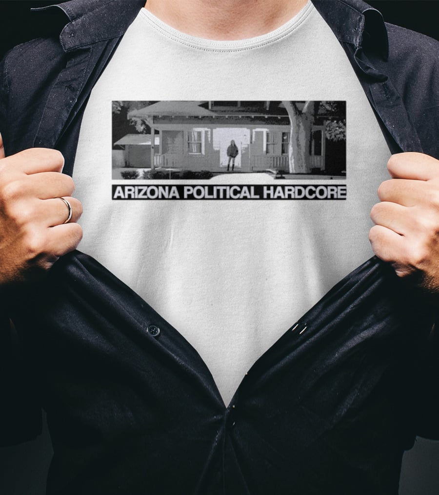 Arizona Political Hardcore House Black And White T-Shirt