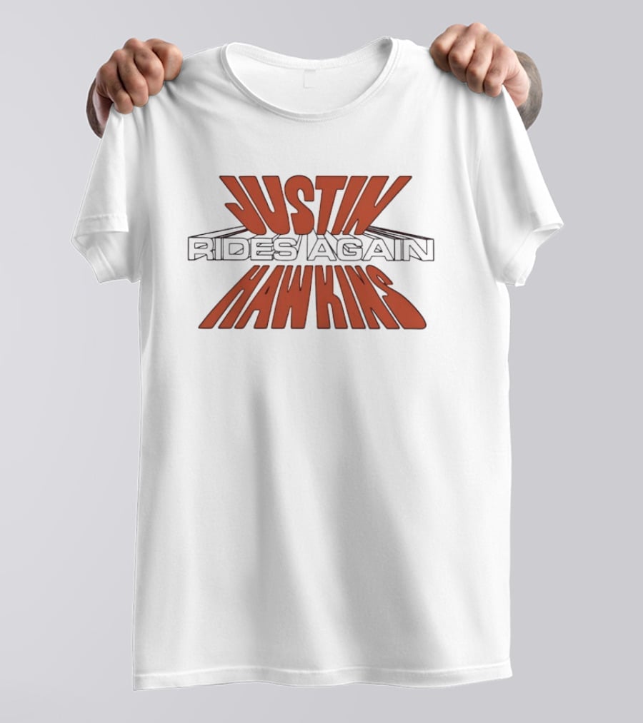 Justin Hawkins Rides Again Bold Red And Black T-Shirt