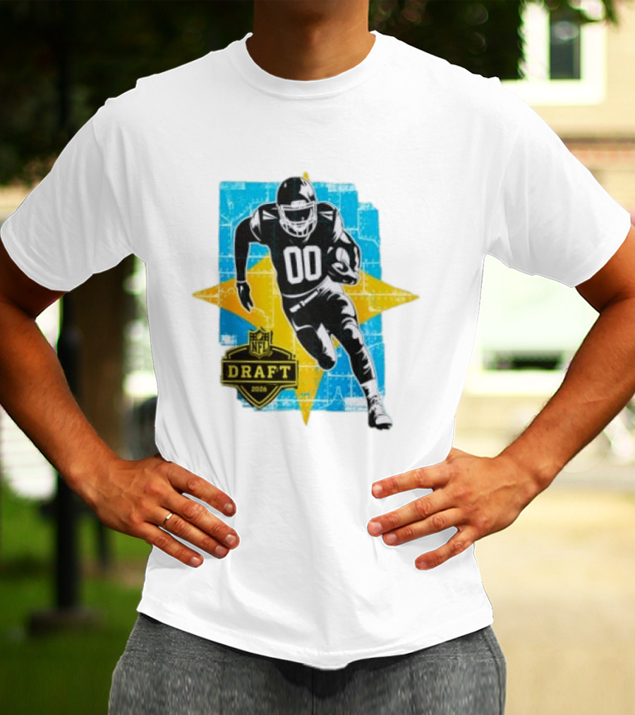 NFL Draft 2026 Football Player Jersey Number 00 T-Shirt