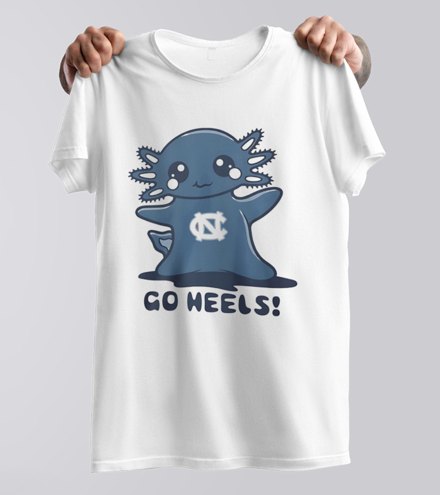 North Carolina Tar Heels Axolotl Go Heels T-Shirt