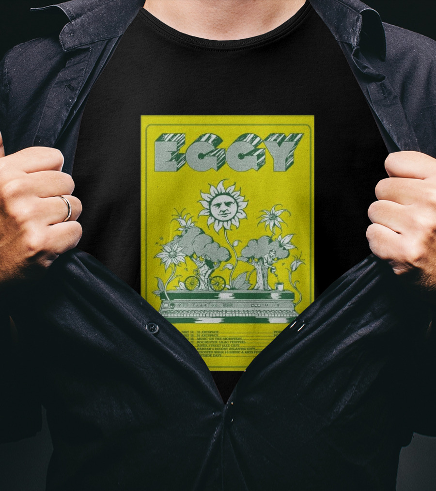 Eggy Spring Tour 2026 Artspace Outpost Richmond Outside Days Denver T-Shirt