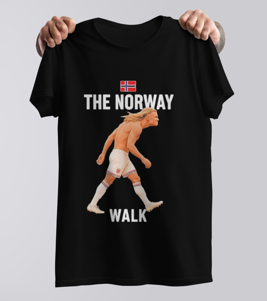 Erling Braut Haaland The Norway Walk 2026 Norway Flag Soccer T-Shirt