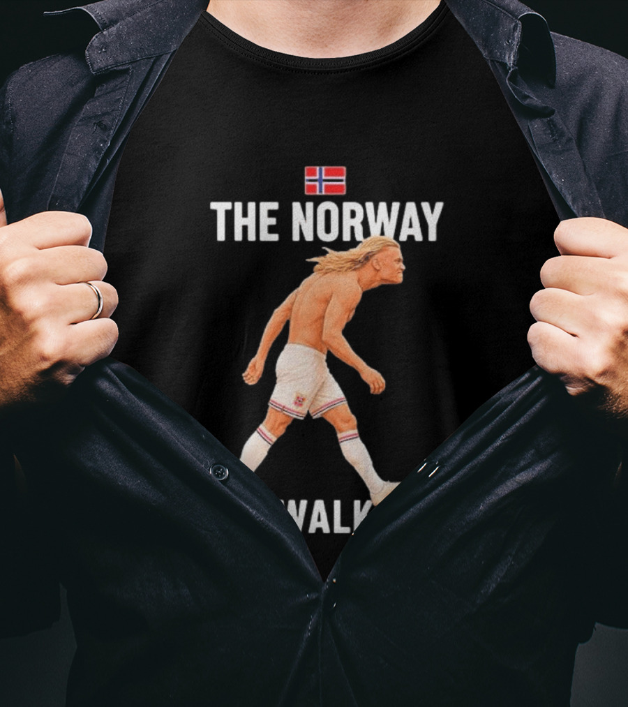 Erling Braut Haaland The Norway Walk 2026 Norway Flag Soccer T-Shirt