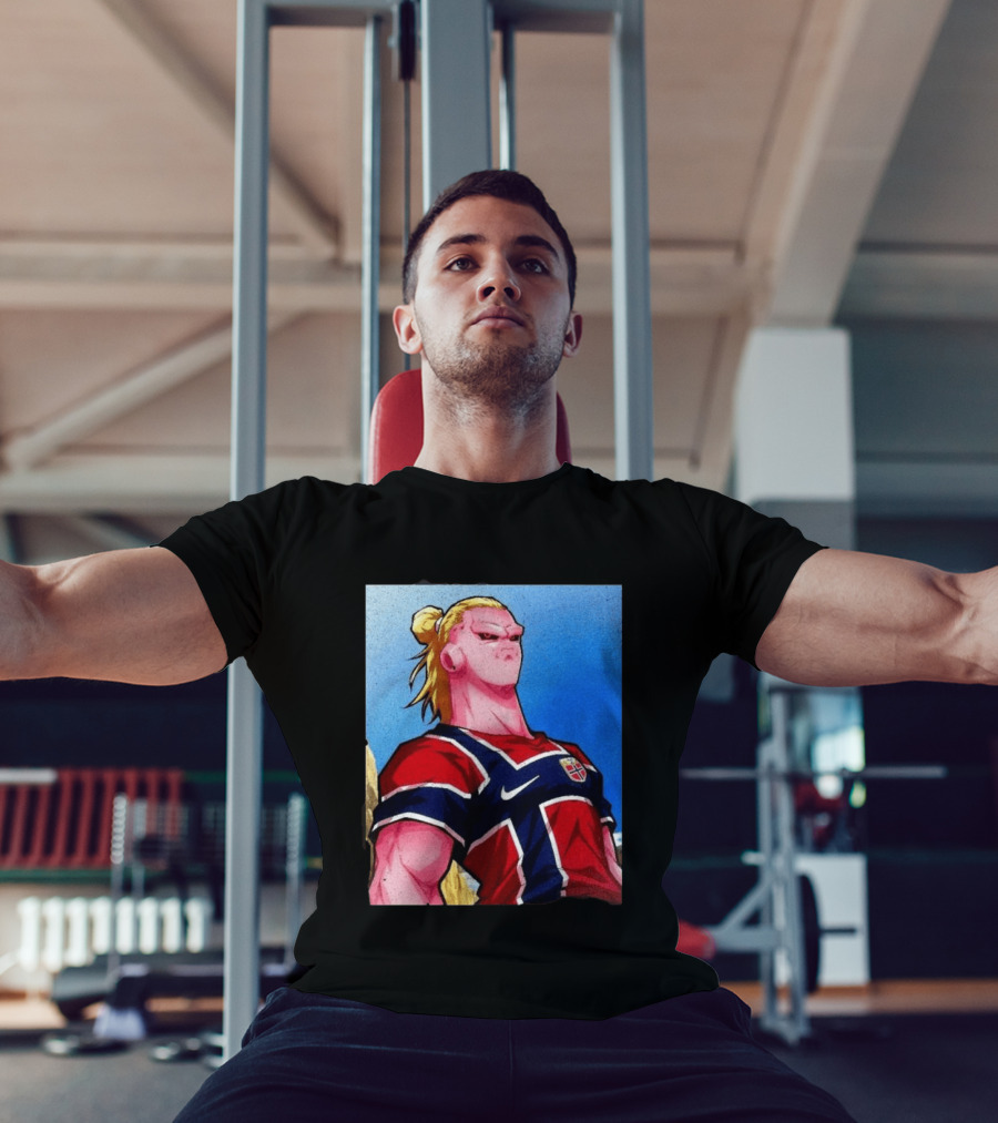 Erling Haaland Majin Buu Norway Dragon Ball Fusion T-Shirt