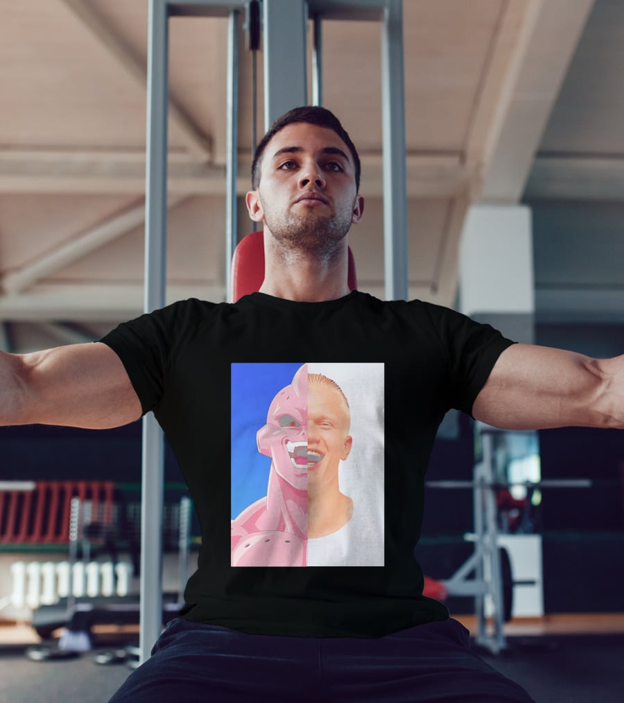 Erling Haaland Majin Buu Face Swap T-Shirt