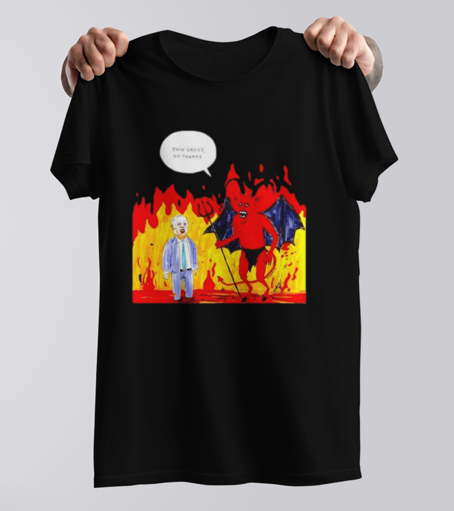 Eww Gross No Thanks Devil Politician Comic T-Shirt