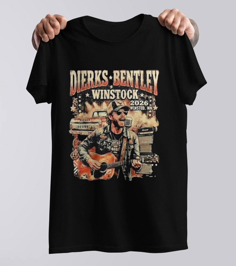 Dierks Bentley Winstock 2026 Winsted MN June 19 Country Music Festival T-Shirt