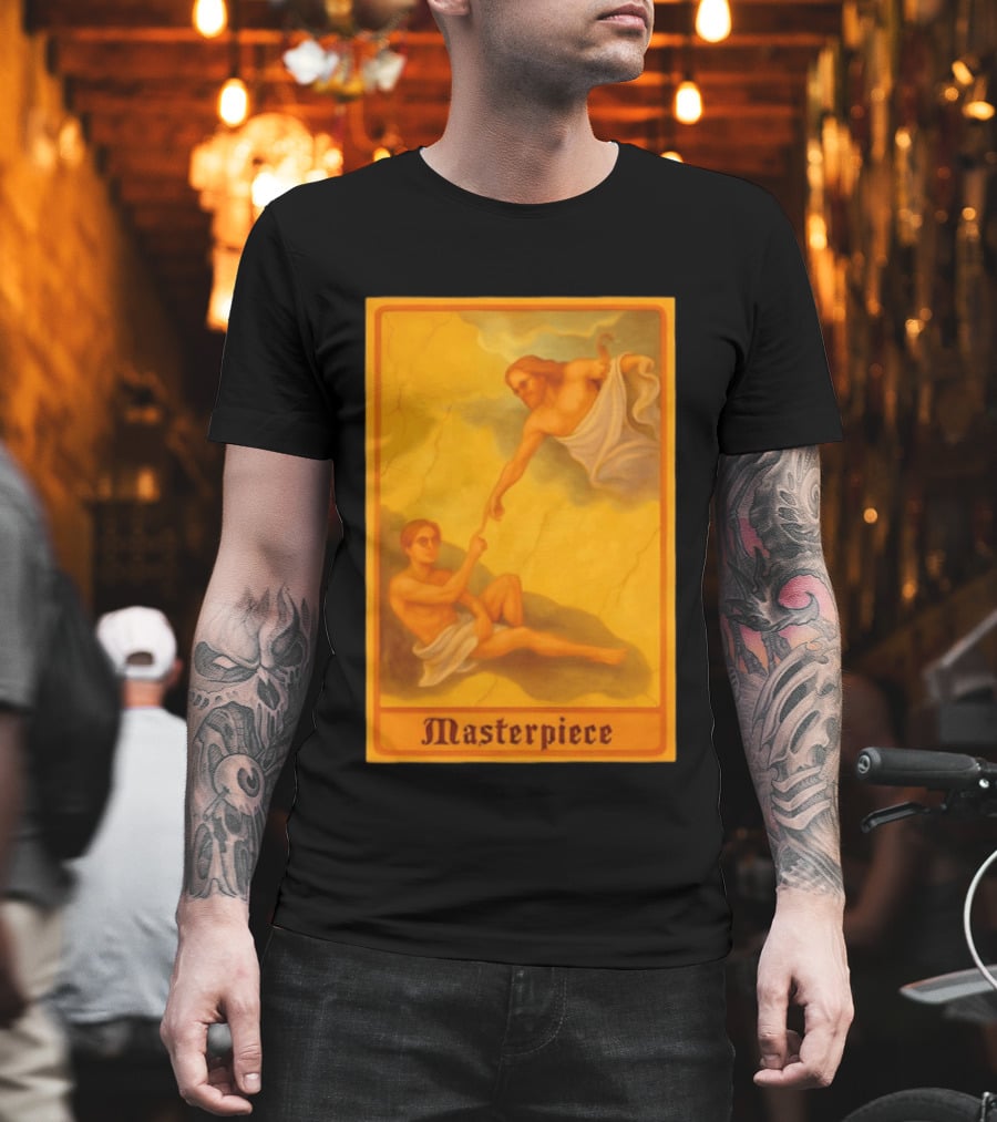 Masterpiece Michelangelo Creation Of Adam Iconic Classic Renaissance T-Shirt