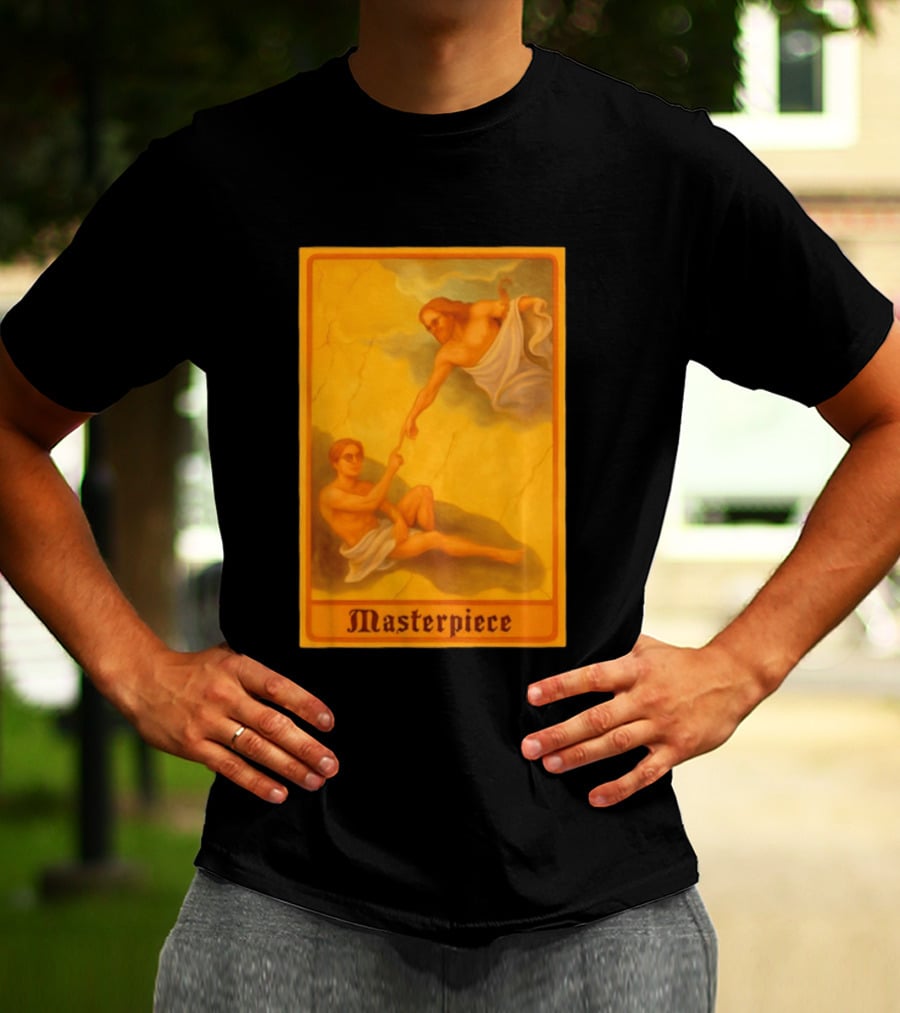 Masterpiece Michelangelo Creation Of Adam Iconic Classic Renaissance T-Shirt