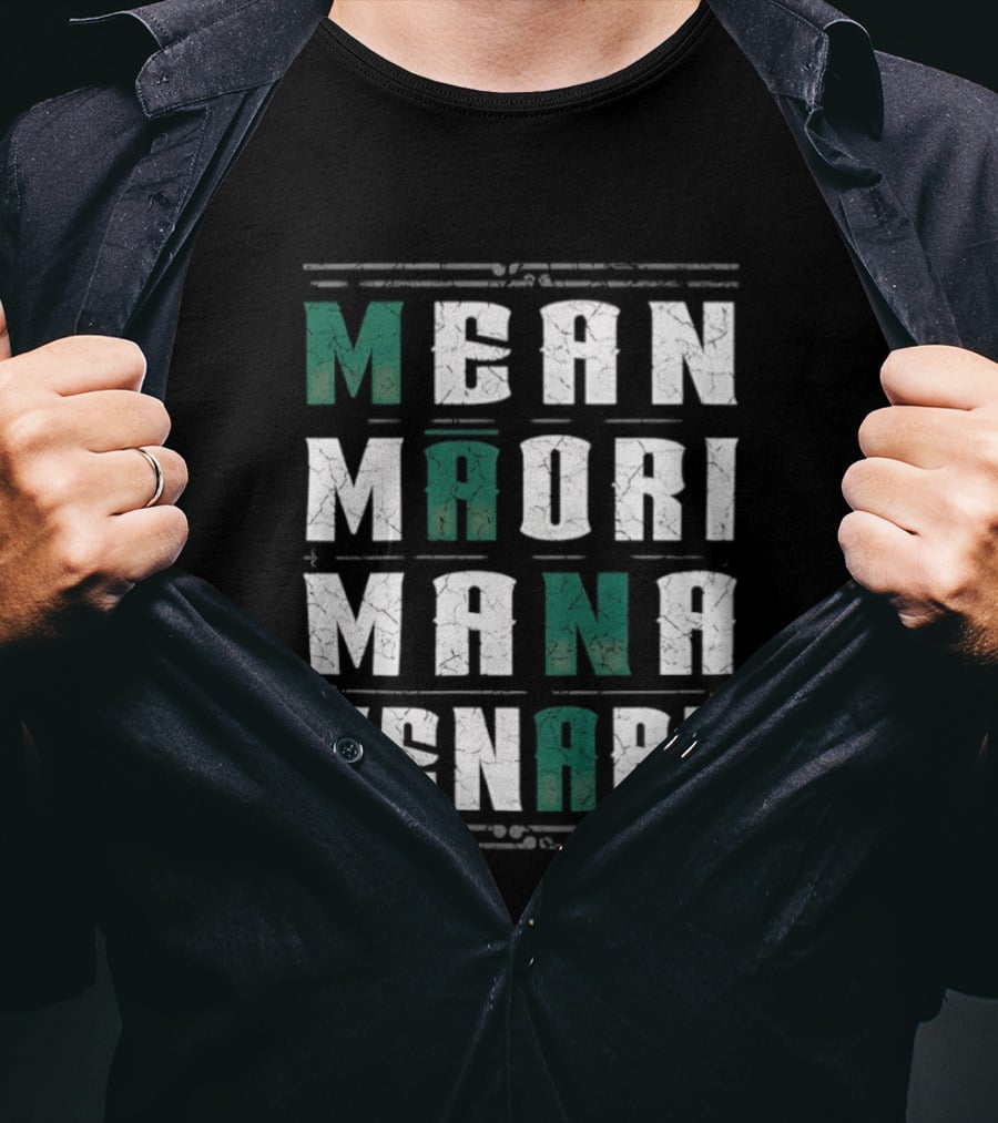 Mean Maori Mana Henare Distressed T-Shirt