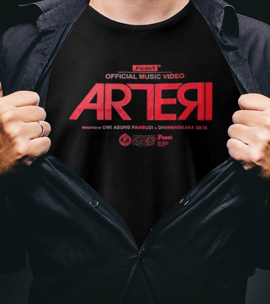 Menangisku Di Pundakmu ARTERI Official Music Video .Feast Two Sided T-Shirt