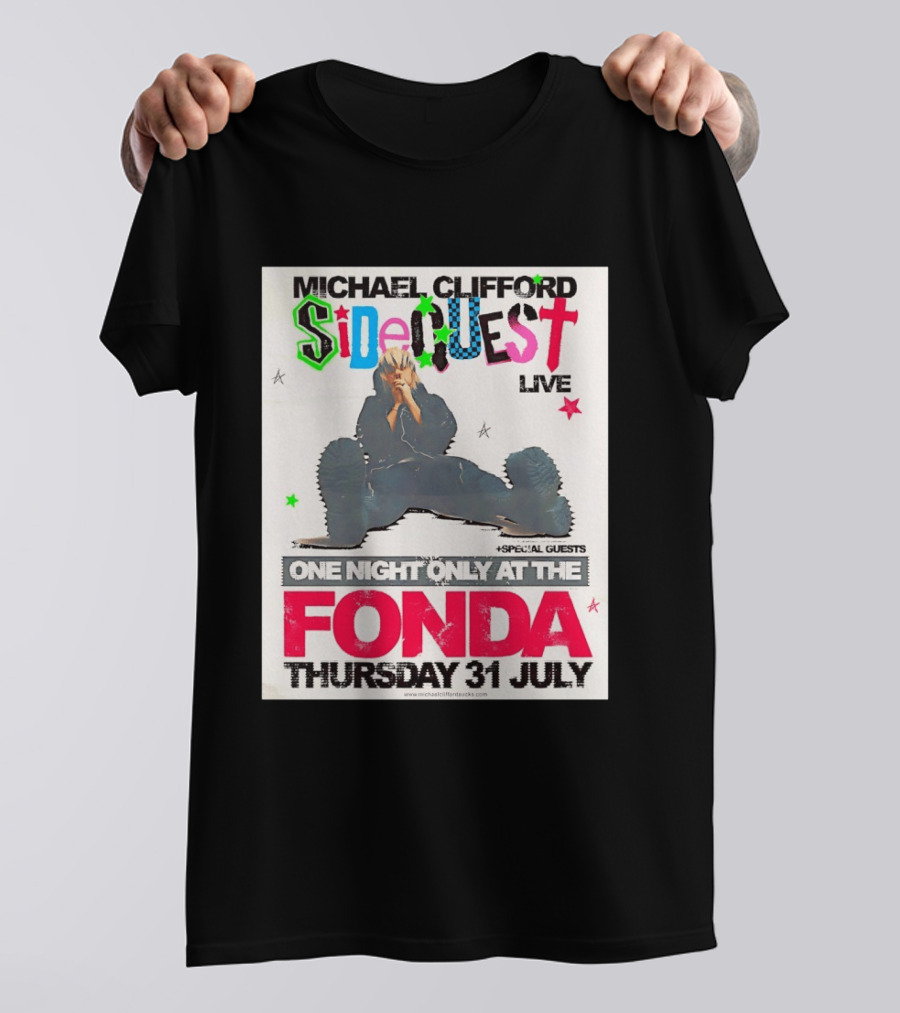 Michael Clifford Sideguest Live One Night Only At The Fonda Thursday 31 July T-Shirt