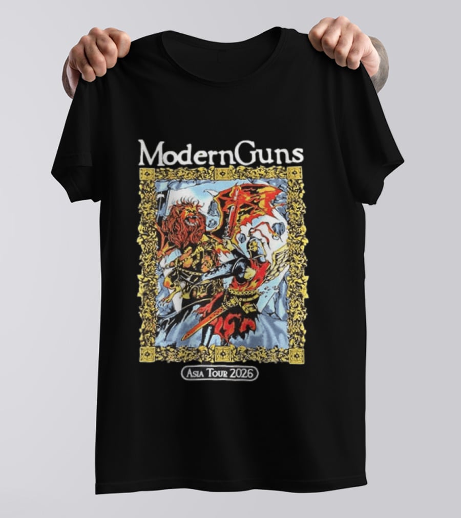 Modern Guns Asia Tour 2026 Warrior Art Manila Easter Event Calendar T-Shirt
