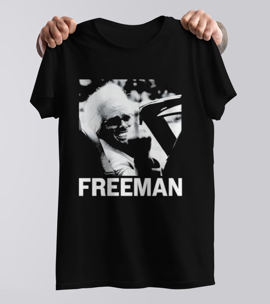 Morgan Freeman Middle Finger Actor Celebrity FREEMAN T-Shirt