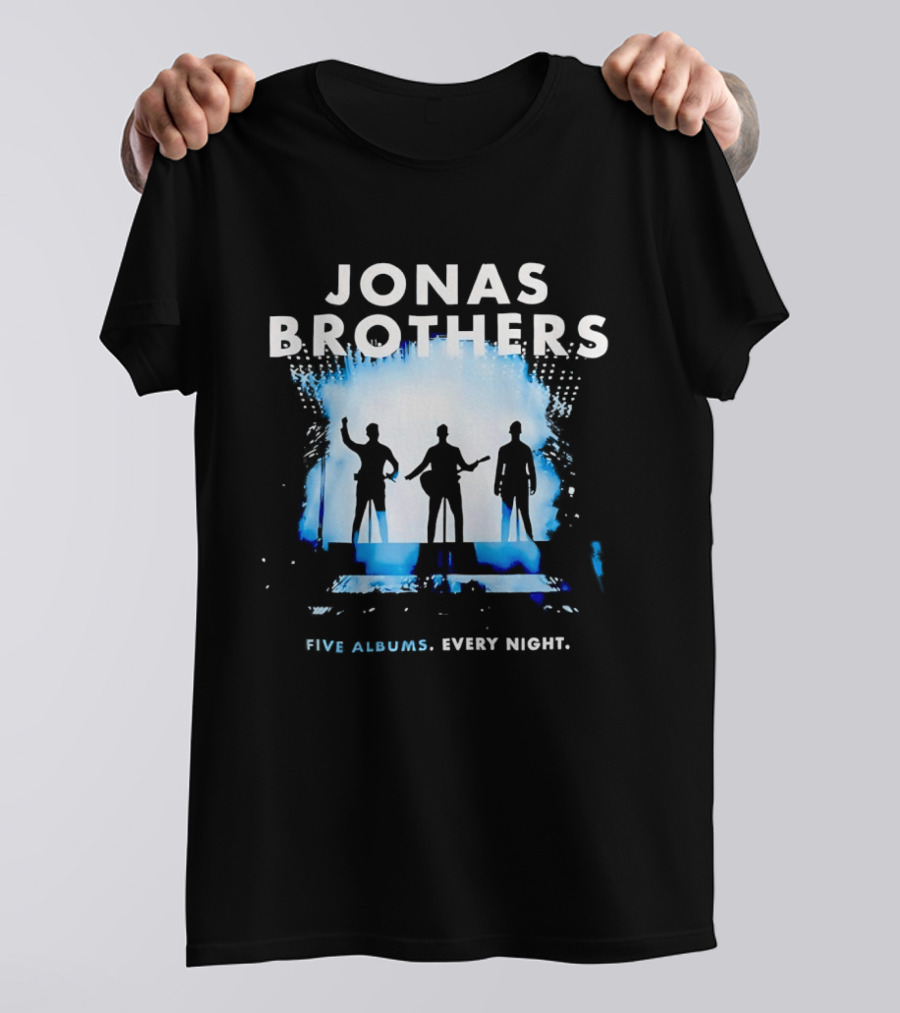 Jonas Brothers Five Albums Every Night Tour T-Shirt