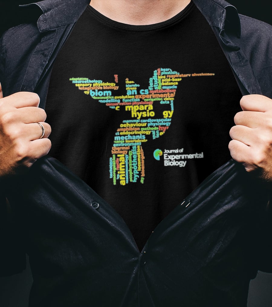Journal Of Experimental Biology Hummingbird Comparative Physiology Words T-Shirt
