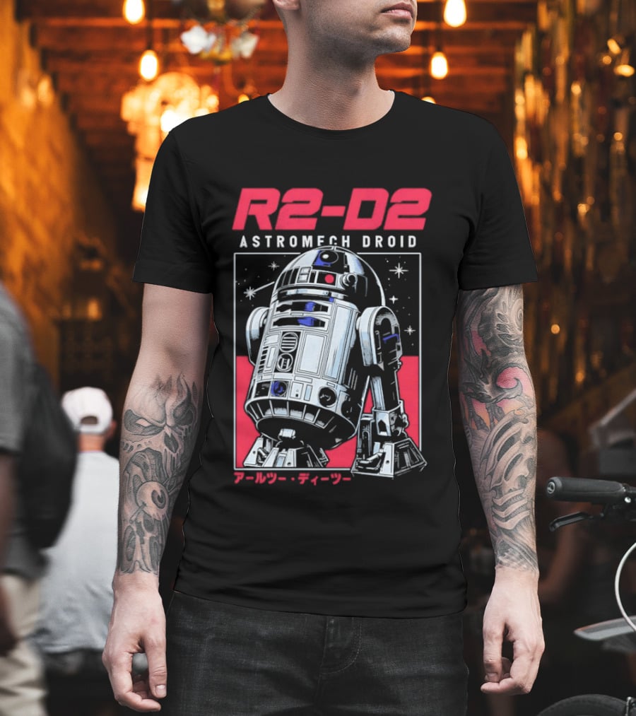 R2 D2 Astromech Droid Star Wars Sci Fi Robot T-Shirt