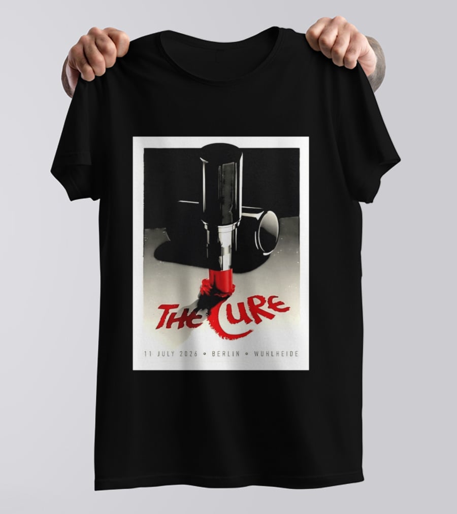 The Cure Berlin Concert 11 July 2026 Wuhlheide Lipstick T-Shirt