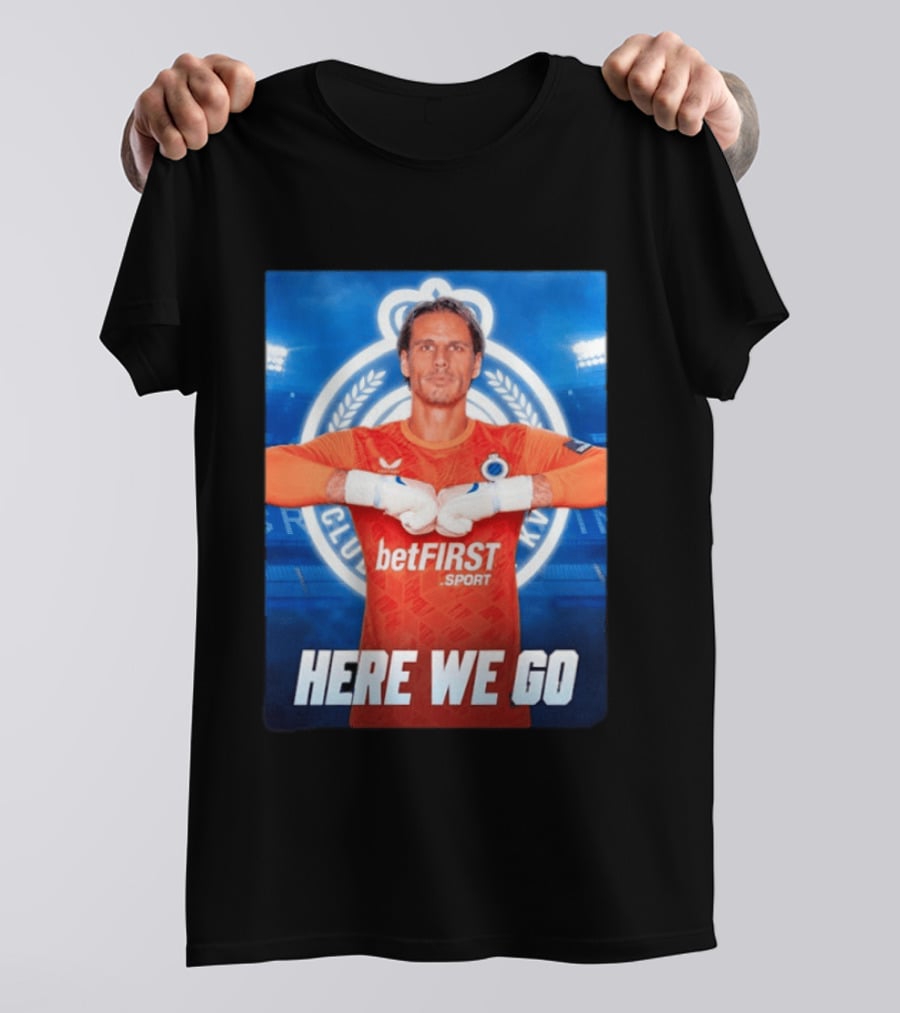 Simon Mignolet Club Brugge KV BetFIRST Sport Here We Go T-Shirt